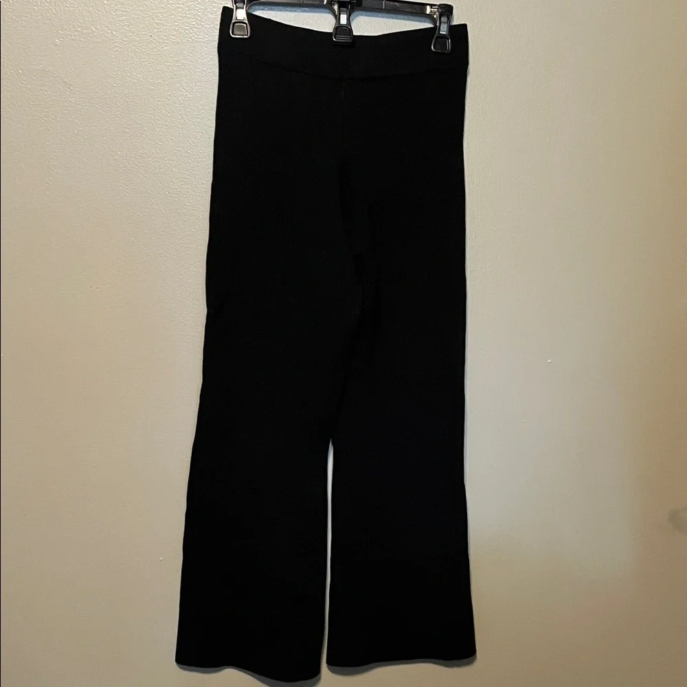 J. Crew thick flare pull on pants, black, women’s size medium petite, high waist